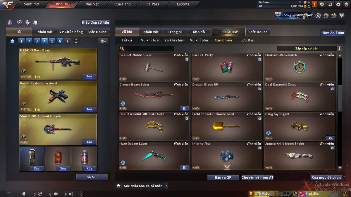 shop acc cf uy tin gia re